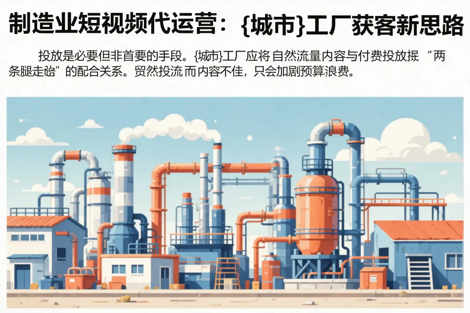 制造业短视频代运营:广信工厂获客新思路